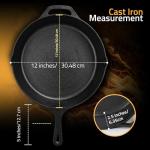 12-Inch Pre-Seasoned Cast Iron Frying Pan