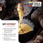 Victoria 2QT Cast Iron Saucepan and Melting Pot