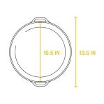 Lodge 17-Inch Pre-Seasoned Cast Iron Skillet