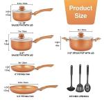 M MELENTA 11-Piece Nonstick Cookware Set
