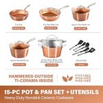 Gotham Steel 15 Pc Nonstick Ceramic Cookware Set