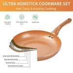 M MELENTA 11-Piece Nonstick Cookware Set