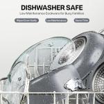 Gotham Steel 12 Pc Ceramic Cookware Set Nonstick, Ceramic Pots and Pans Set Non Stick with Steamer for Cooking, Non Toxic PFOA PFOS Free, Ergonomic Stay Cool Handles, Oven & Dishwasher Safe, Copper