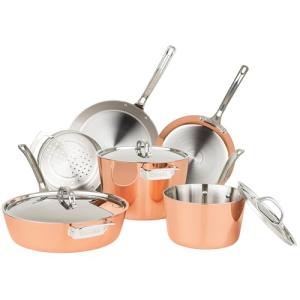 Viking 9-Piece Copper 4-Ply Cookware Set