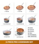 Gotham Steel 13-Piece Nonstick Ceramic Cookware Set