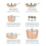 Viking 9-Piece Copper 4-Ply Cookware Set