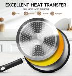 MICHELANGELO Copper Nonstick Ceramic Saucepan Set