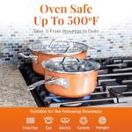 Gotham Steel 10-Piece Copper Non-Stick Cookware Set