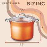 Concord 7QT Copper Non-Stick Stock Pot