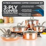 Viking 10-Piece Hammered Copper Cookware Set
