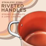 Concord 7QT Copper Non-Stick Stock Pot