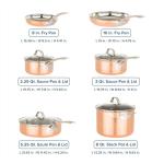 Viking 10-Piece Hammered Copper Cookware Set