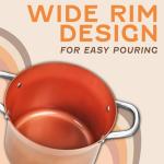 Concord 7QT Copper Non-Stick Stock Pot