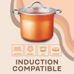 Concord 7QT Copper Non-Stick Stock Pot