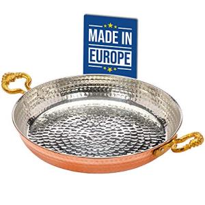 Hammered Copper Skillet with Ergonomic Handles