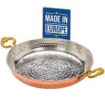 Hammered Copper Skillet with Ergonomic Handles