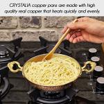 Hammered Copper Skillet with Ergonomic Handles