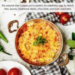 Hammered Copper Skillet with Ergonomic Handles