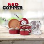 Red Copper 10-Piece Non-Stick Cookware Set