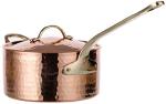 Handmade Copper Sauce Pan with Lid and Handle