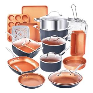 Gotham Steel 20-Piece Ceramic Nonstick Cookware Set