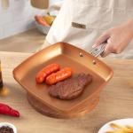 Non-Stick Copper Square Frying Pan, 9.5