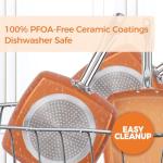 Non-Stick Copper Square Frying Pan, 9.5