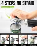 Durable Multifunctional Manual Can Opener - Black