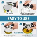 Manual Can Opener with Soft Grip and Bottle Opener