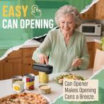Kitassure Handsfree One Touch Electric Can Opener Easy and Fast Flex Side Cut All Can Sizes, Automatic Handheld Battery Operated Kitchen Gadget Gift with Smooth Edge Safety for Seniors & Arthritis