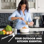 Compact Manual Can Opener with Built-In Tapper