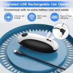 USB Rechargeable Electric Can Opener for All Sizes