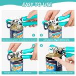 10-Color Heavy-Duty Manual Can Opener with Bottle Opener