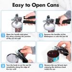 COKORA Heavy Duty Manual Can Opener with Comfort Grip