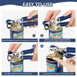 Mebotem Heavy Duty Manual Can Opener - Navy Blue