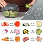 Ourokhome Manual Food Processor and Vegetable Chopper