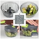 Ourokhome Manual Food Processor and Vegetable Chopper