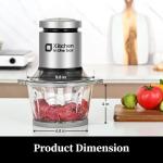 Compact 400W Mini Food Processor and Meat Grinder