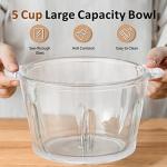 Cordless Electric Food Processor with Glass Bowl