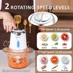 Cordless Electric Food Processor with Glass Bowl