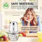Cordless Electric Food Processor with Glass Bowl