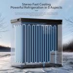 Kismile 1.8 Cu. Ft. Compact Chest Freezer