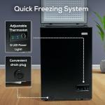 3.5 Cu. Ft. Chest Freezer with Removable Basket