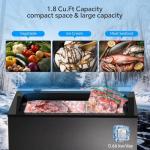 Kismile 1.8 Cu. Ft. Compact Chest Freezer