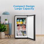 Midea 3.0 Cubic Feet Black Upright Freezer