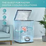 EUHOMY 3.5 Cu.Ft Mini Chest Freezer with Basket