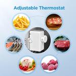 Midea 3.0 Cubic Feet Black Upright Freezer