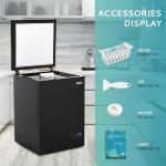 EUHOMY 3.5 Cu.Ft Mini Chest Freezer with Basket