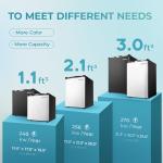 Compact 1.1 Cu Ft Countertop Mini Freezer