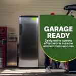 Hamilton Beach 11 cu. ft. Stainless Steel Freezer